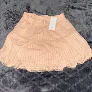 ORANGE FLOWY SKIRT